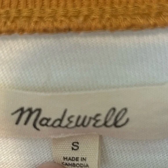 MADEWELL Long Sleeve Striped Tshirt Small - Picture 3 of 5